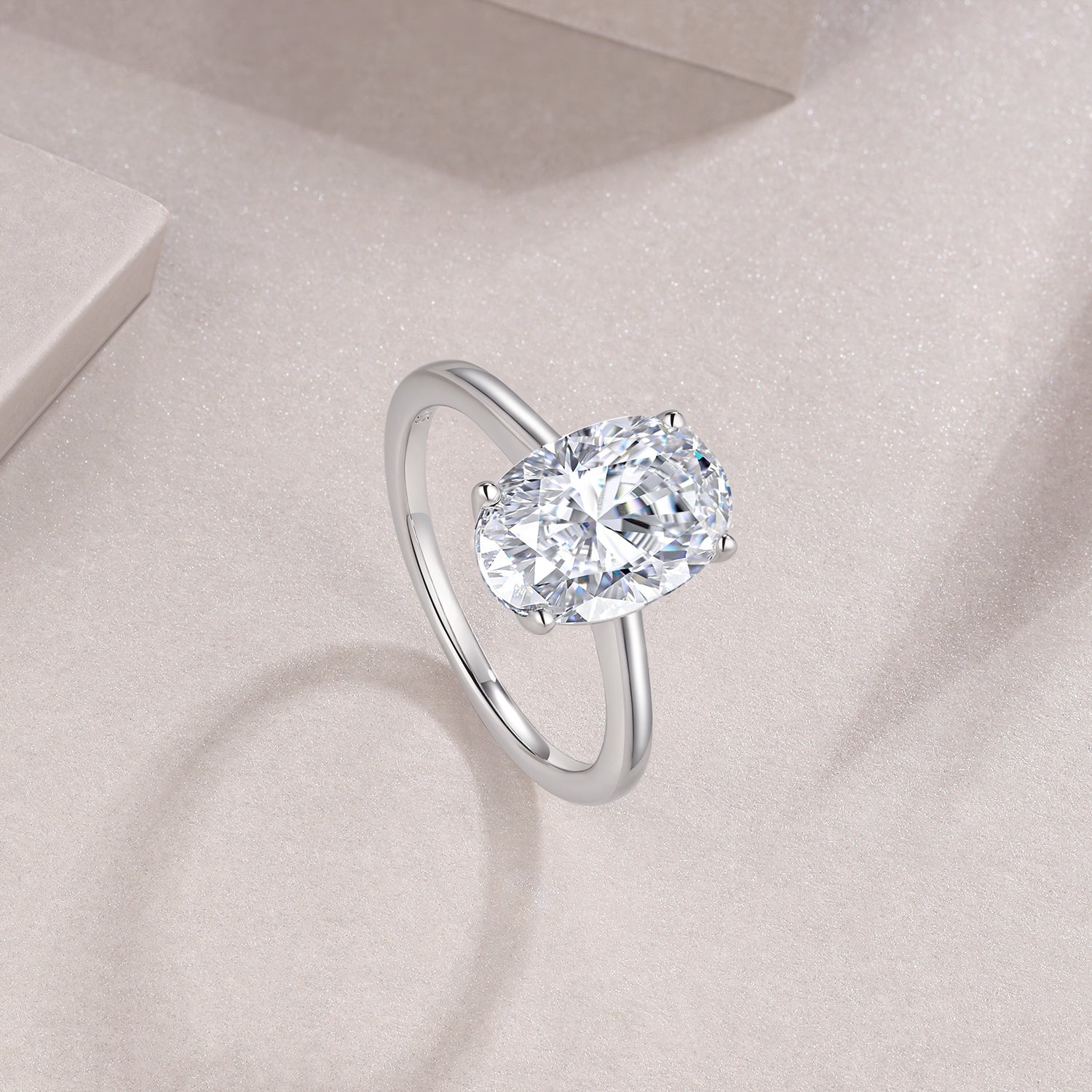 Classic Oval Moissanite Ring