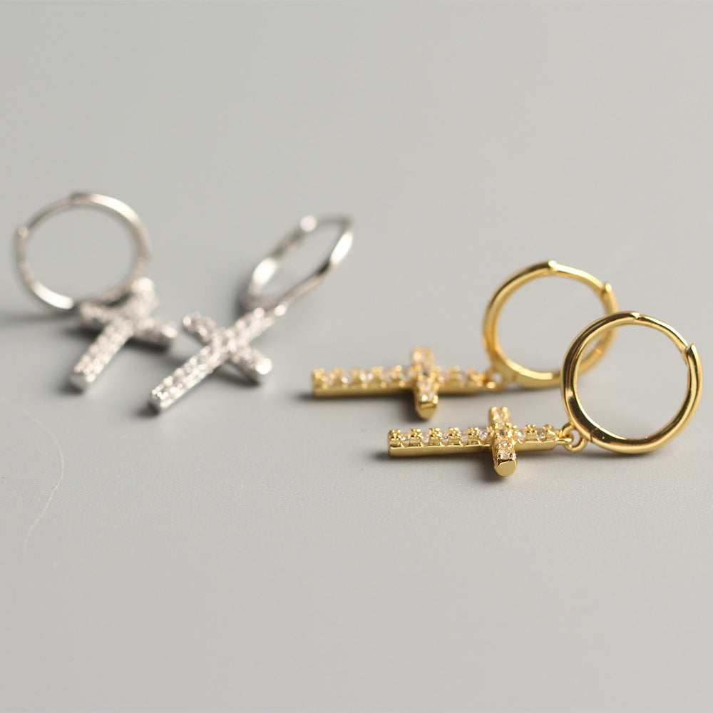 Trendy Faith Cross Ear Clips
