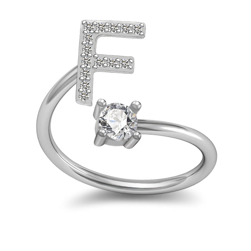 Letter Rings Jewelry