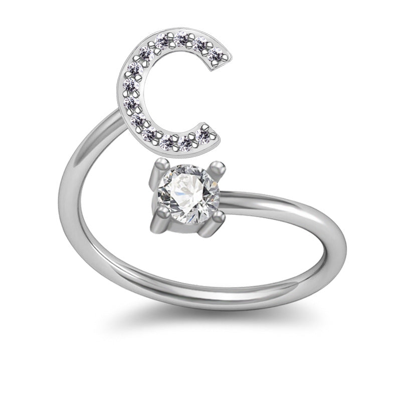 Letter Rings Jewelry