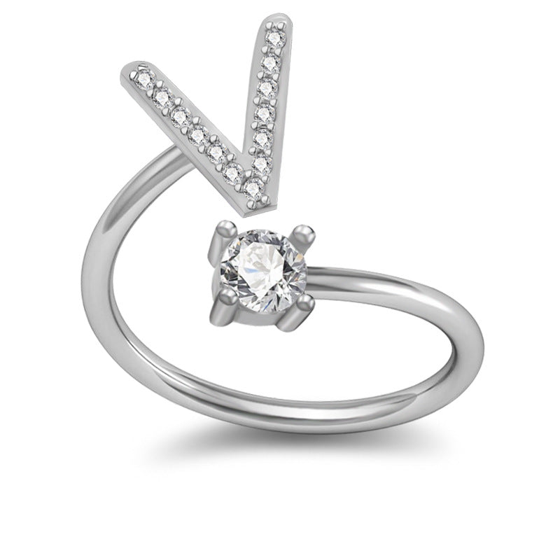 Letter Rings Jewelry