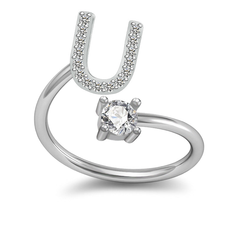 Letter Rings Jewelry
