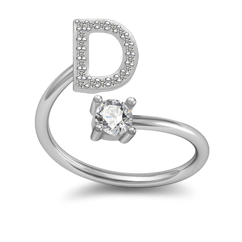 Letter Rings Jewelry