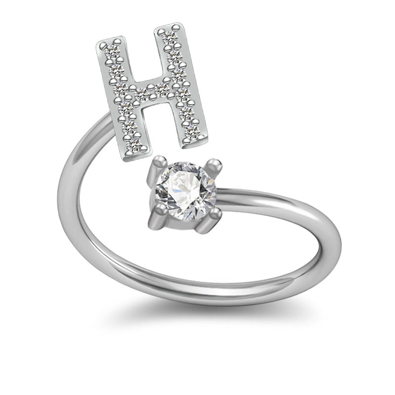 Letter Rings Jewelry