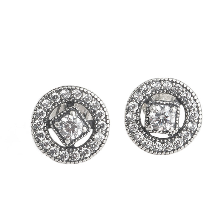 For Him or Her Vintage Charm Stud Earrings