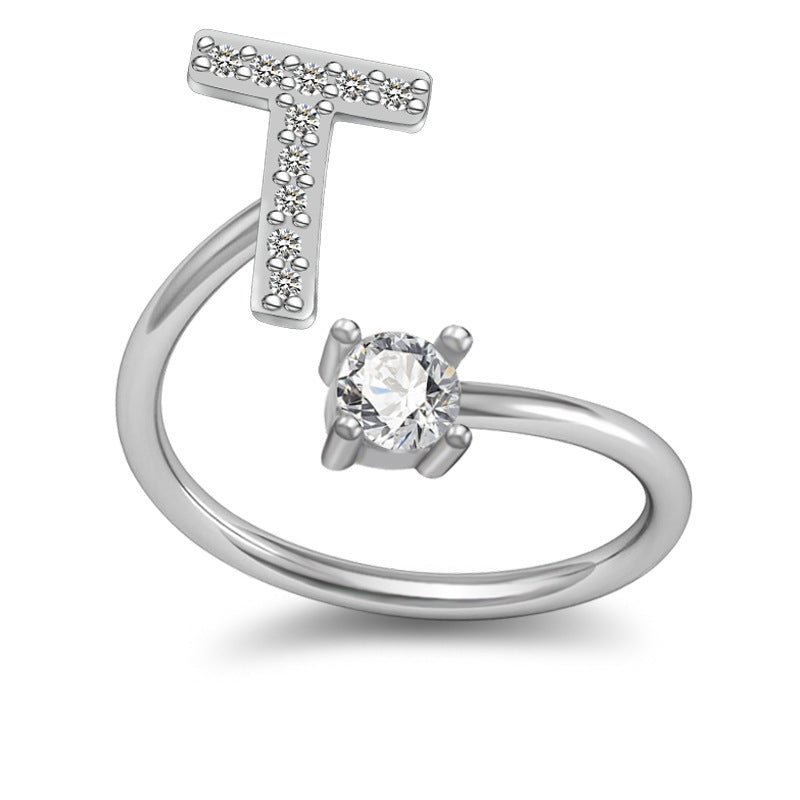 Letter Rings Jewelry