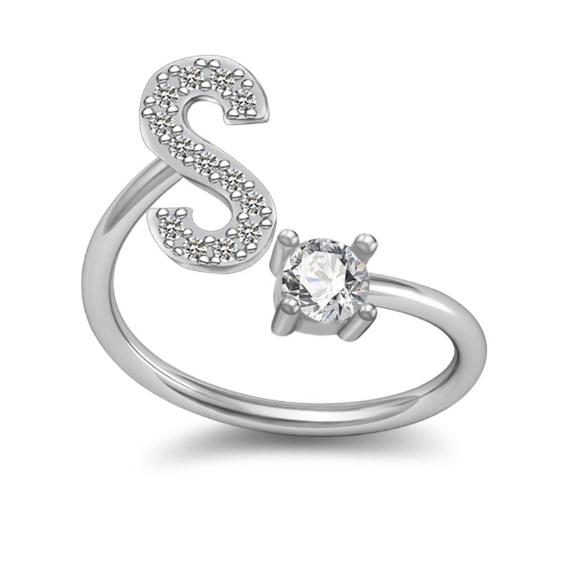 Letter Rings Jewelry