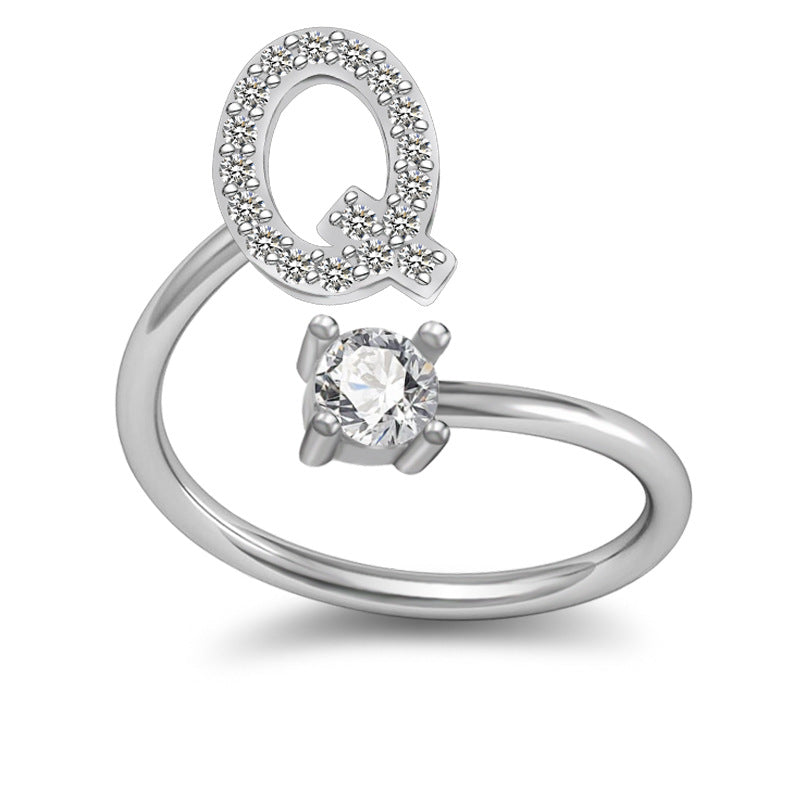 Letter Rings Jewelry