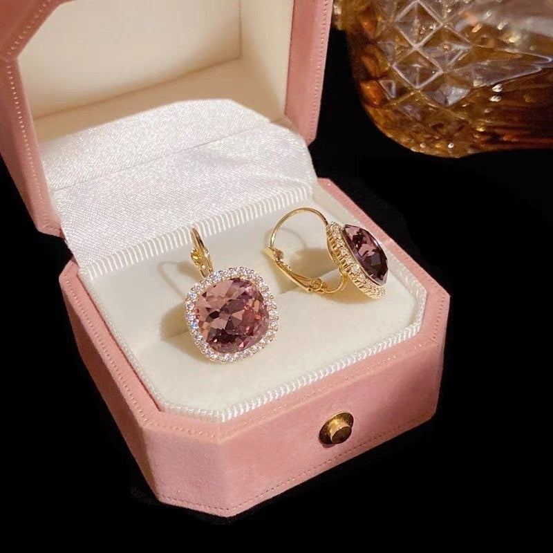 Golden Wheat Hoop Earrings For Birthday