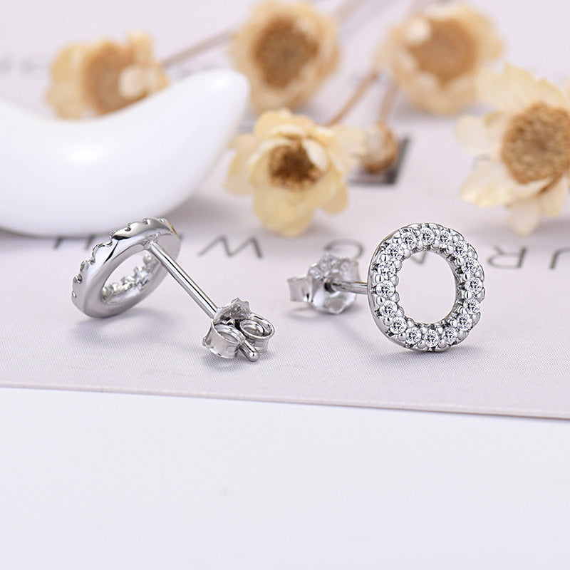 26-letter Zircon Earrings For Her or Him