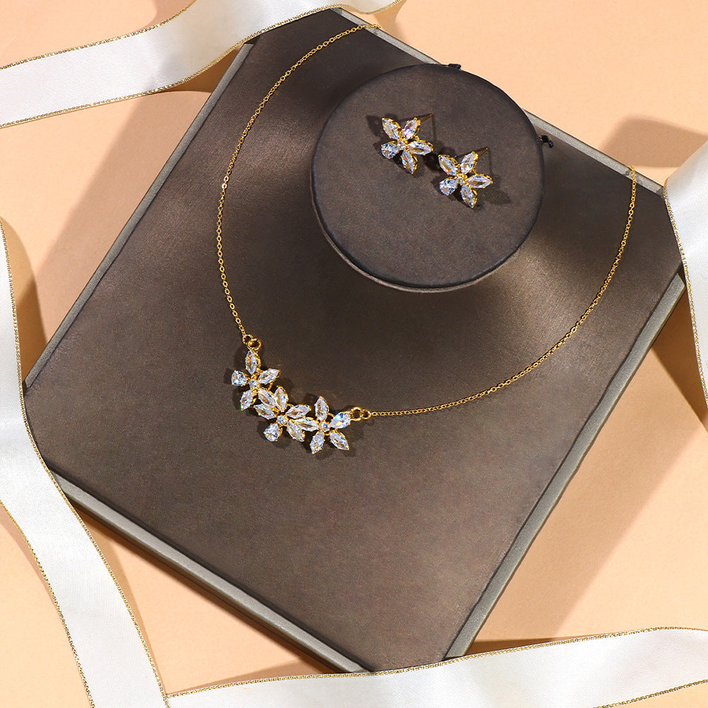 Blooming Flower Jewelry Set For Women