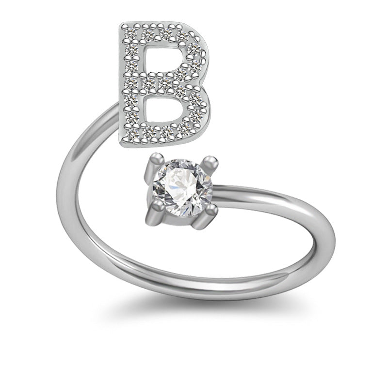 Letter Rings Jewelry
