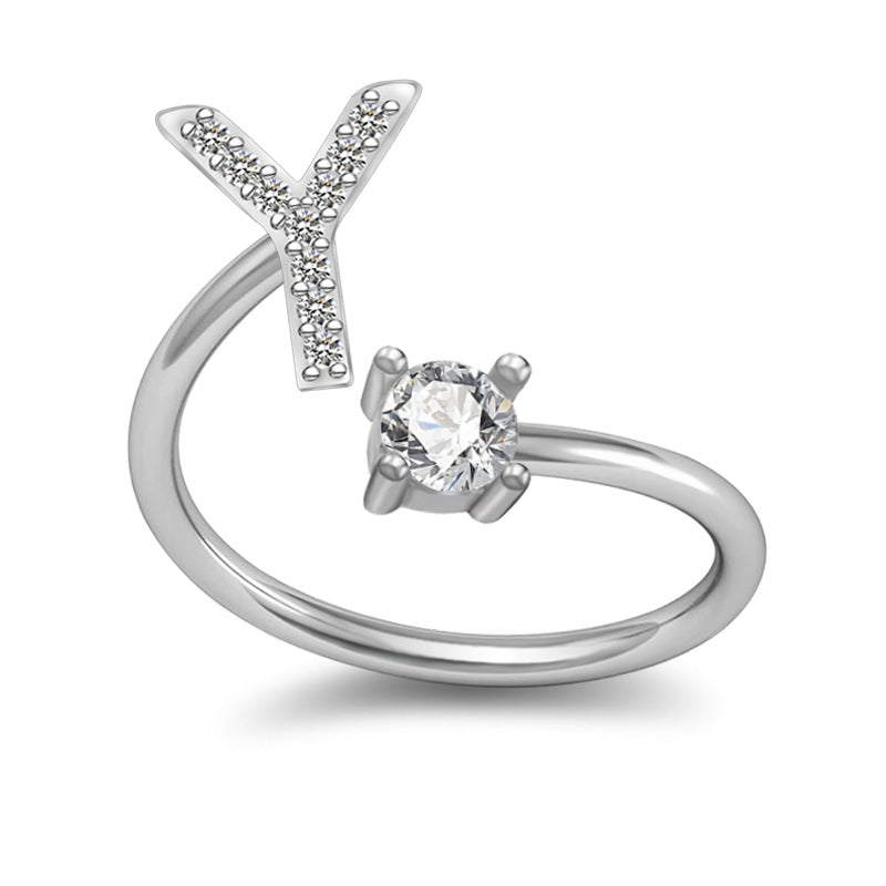 Letter Rings Jewelry