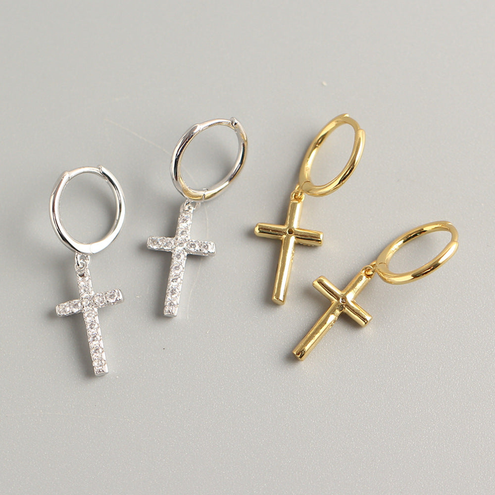Trendy Faith Cross Ear Clips