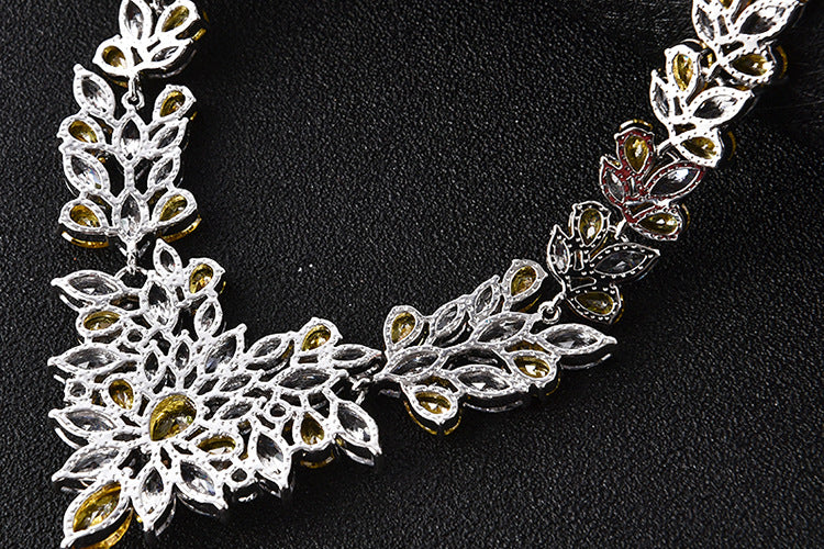 Ice Flower Earrings Jewelry Set for Her