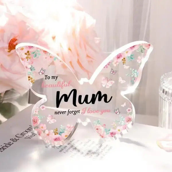 Butterfly-Shaped Acrylic Keepsake Gifts For Mothers Day