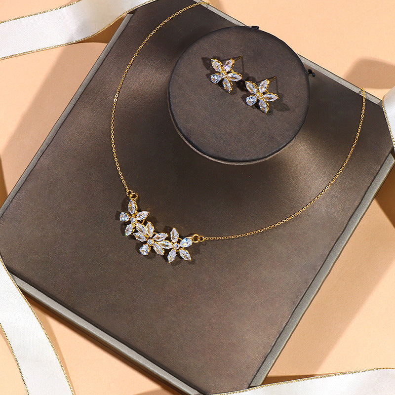 Blooming Flower Jewelry Set For Women