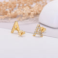 26-letter Zircon Earrings For Her or Him