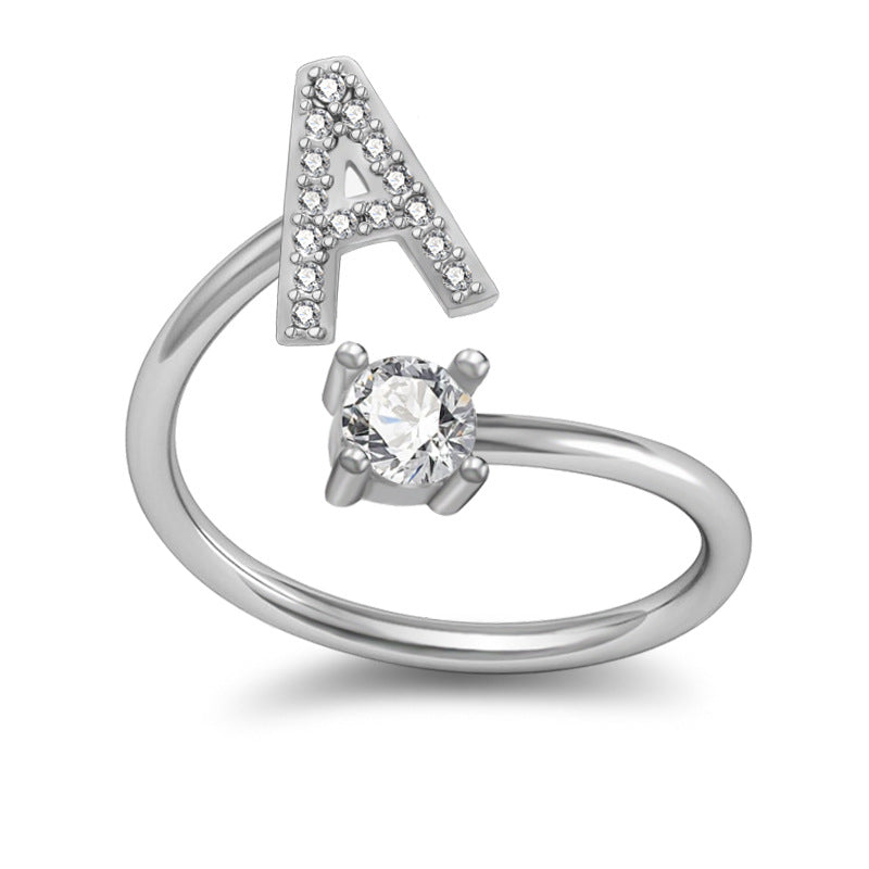 Letter Rings Jewelry