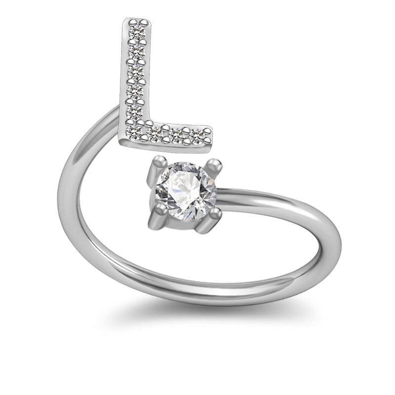 Letter Rings Jewelry