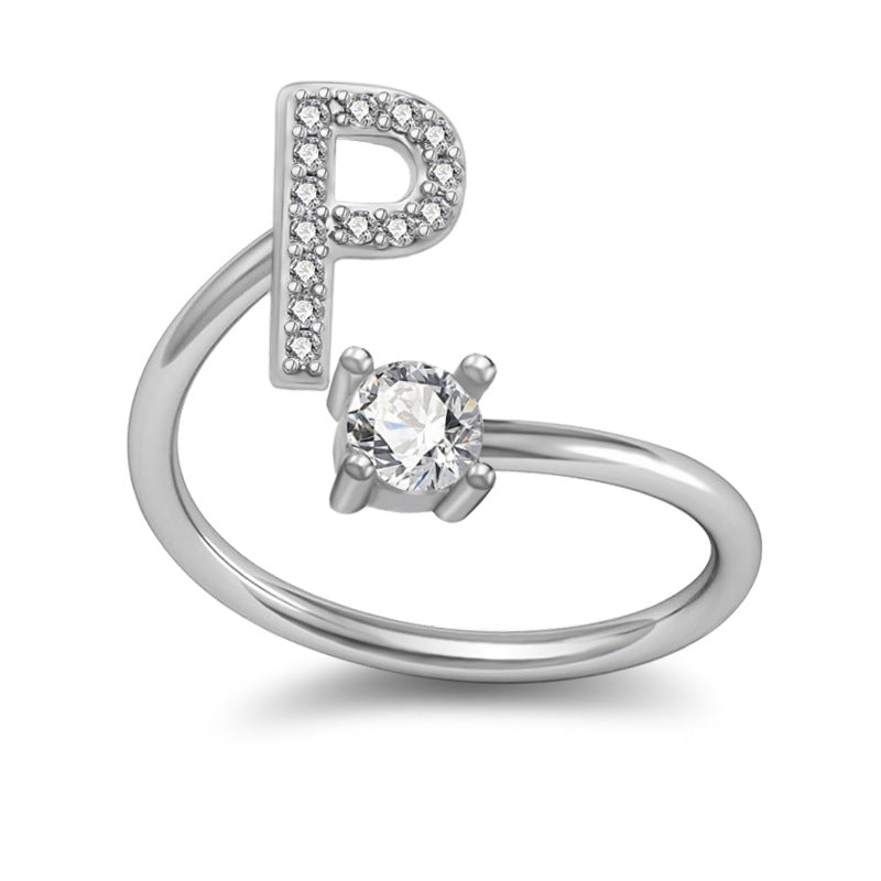 Letter Rings Jewelry