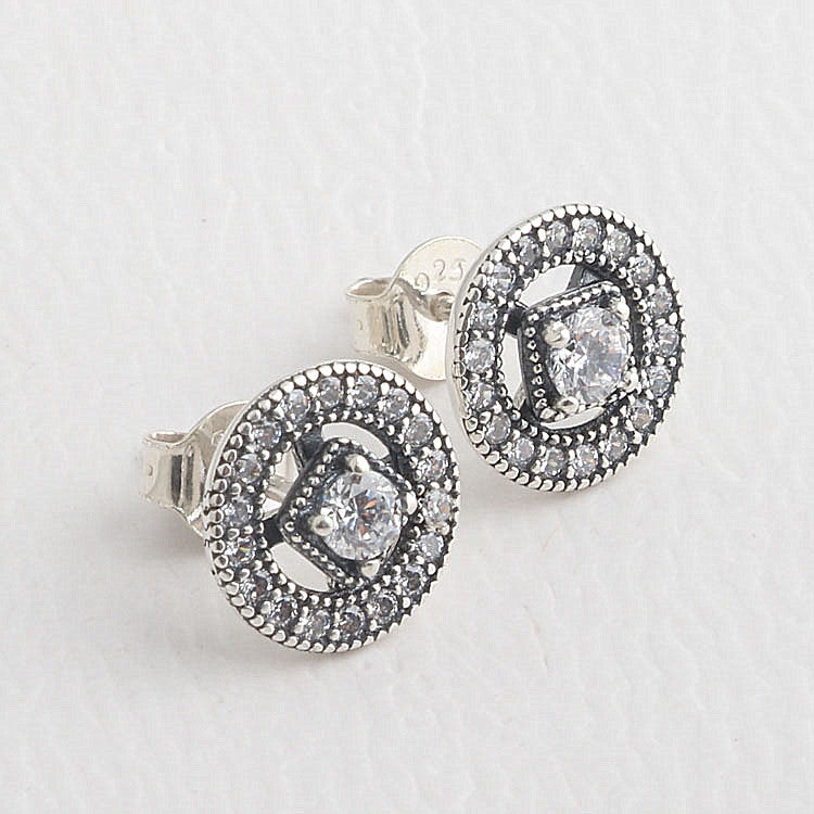 For Him or Her Vintage Charm Stud Earrings