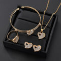 Birthday Gold Silver Heart Charm Set