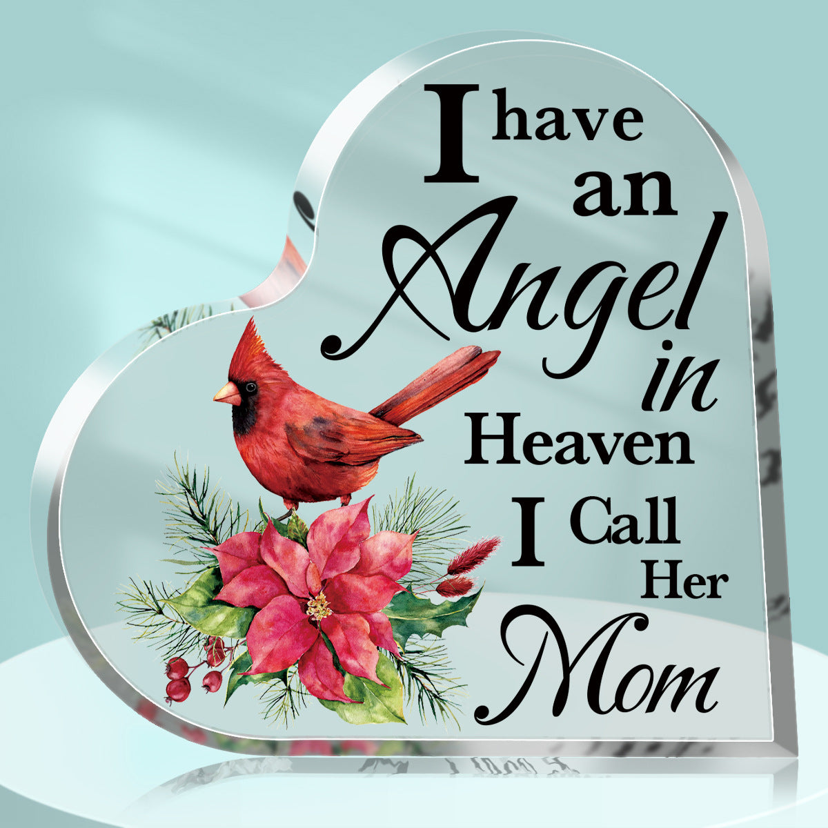 Acrylic Love Ornaments Transparent Decorations Mother's Day Gift