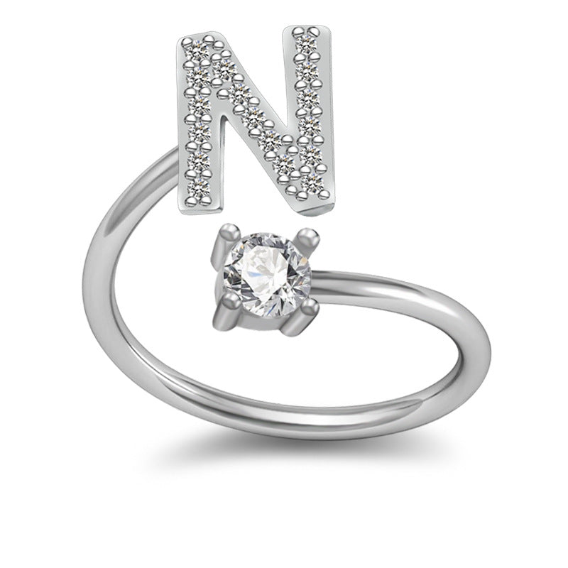 Letter Rings Jewelry