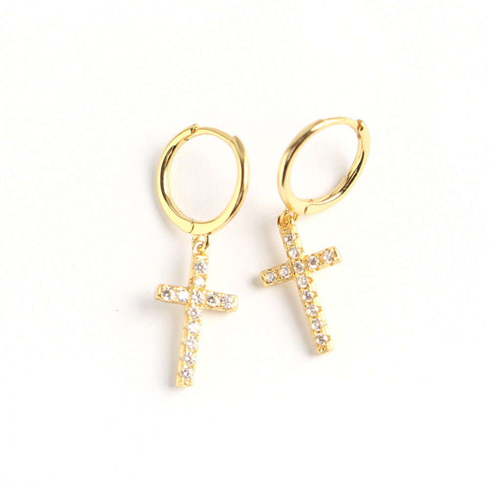Trendy Faith Cross Ear Clips