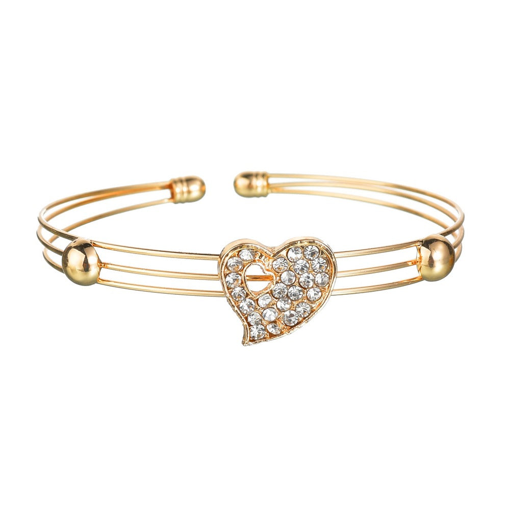 Birthday Gold Silver Heart Charm Set