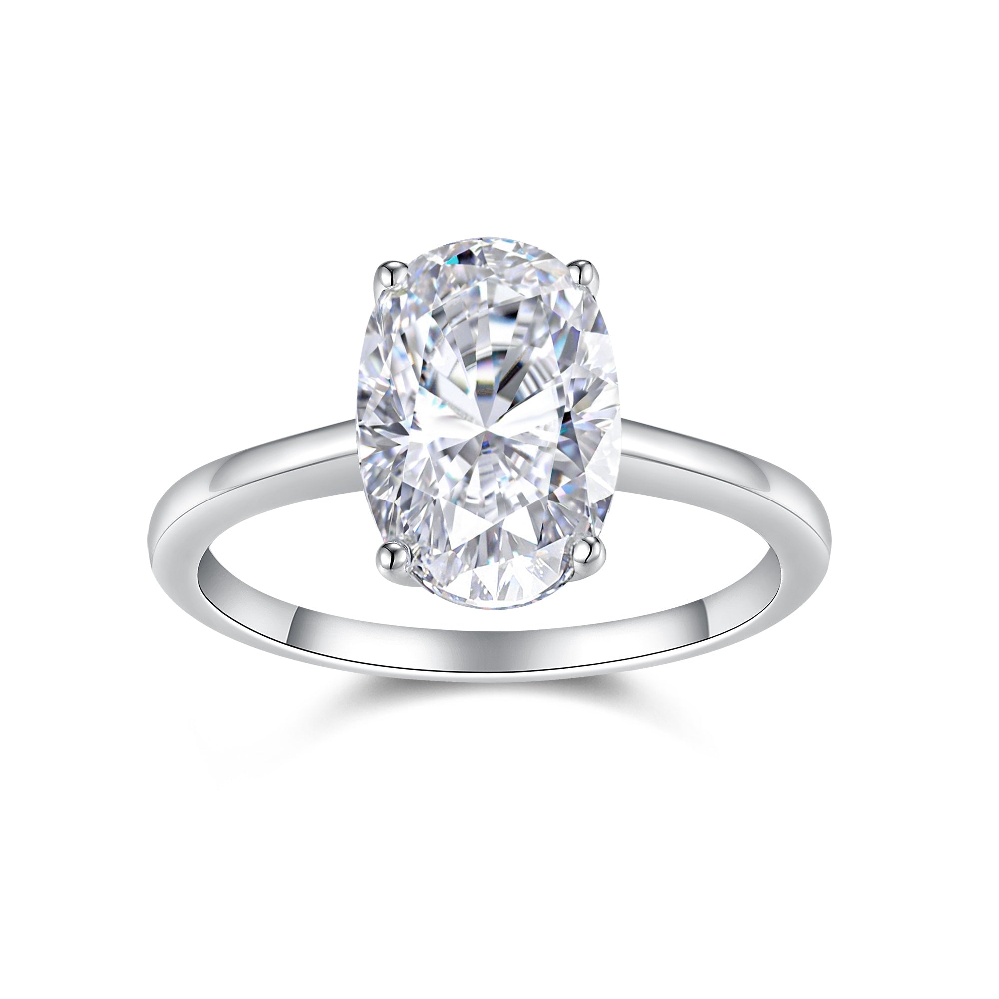 Classic Oval Moissanite Ring