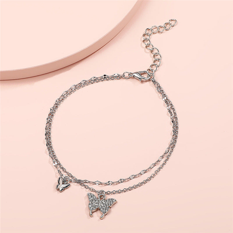 Butterfly Airy Charm Anklet