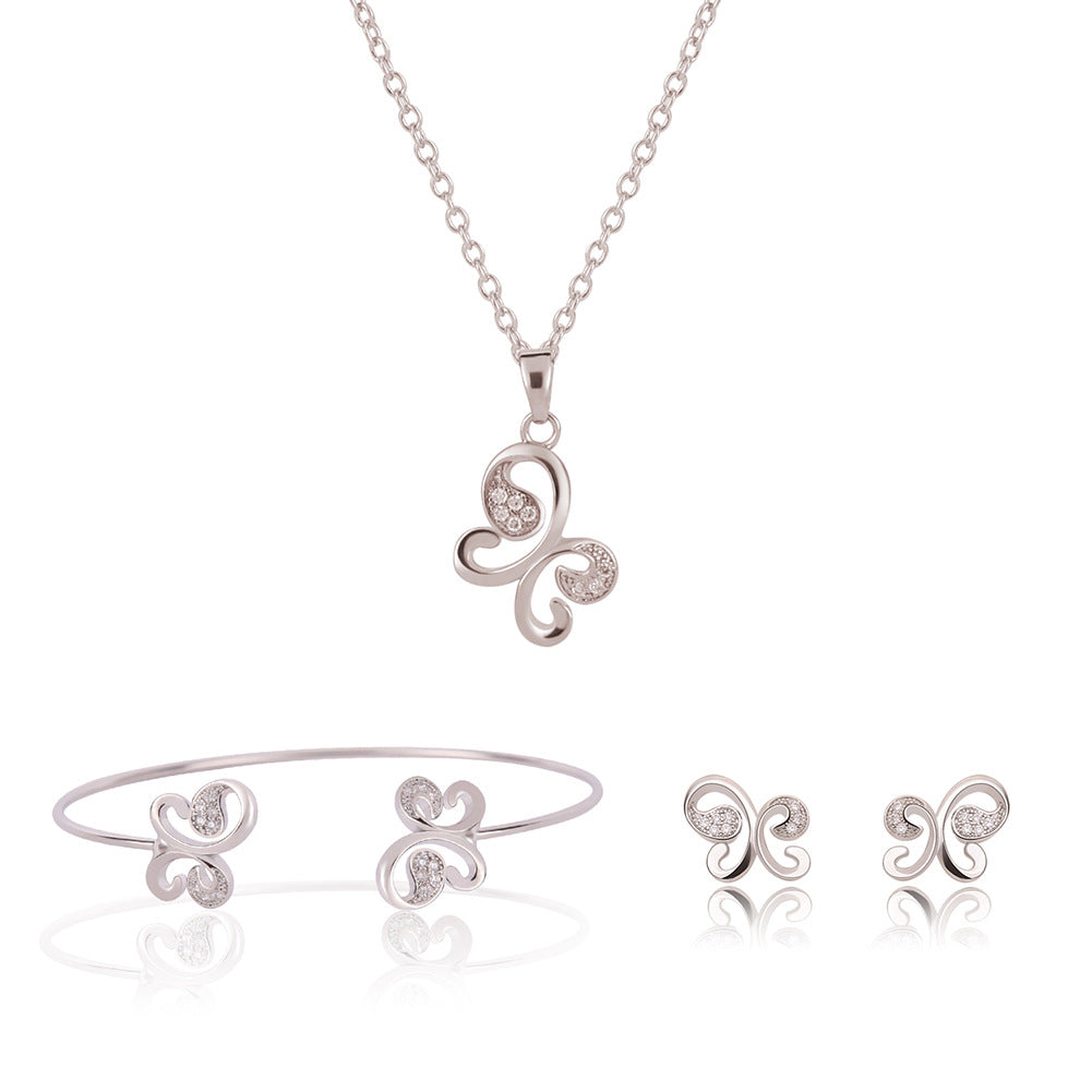 Butterfly Jewelry 3pc Set For Women