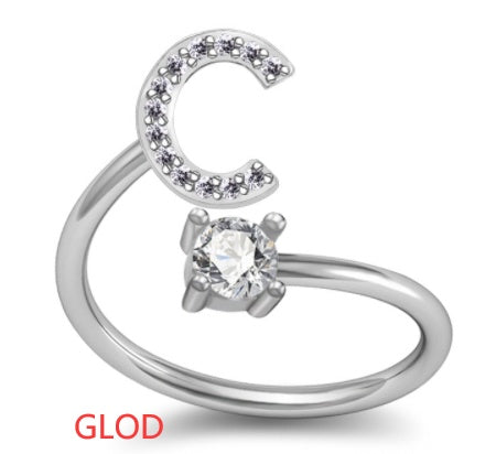 Letter Rings Jewelry