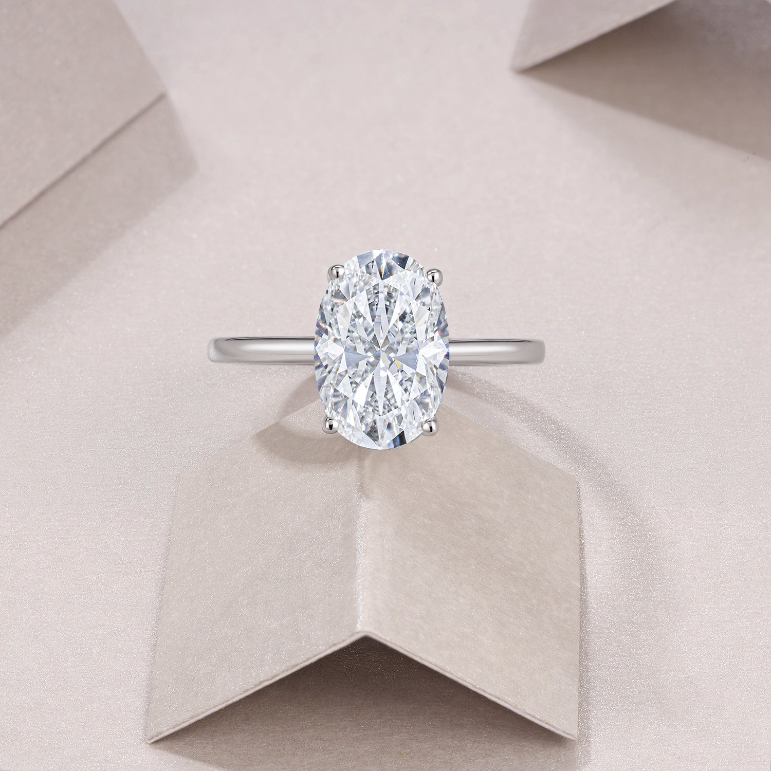 Classic Oval Moissanite Ring