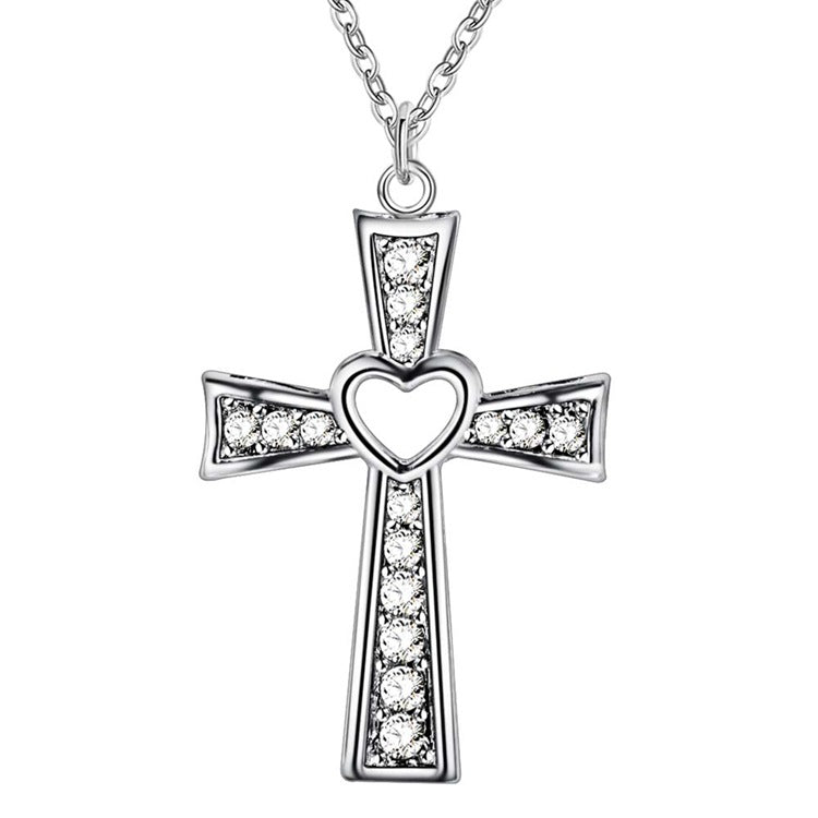 Silver Pendant Faith Cross Necklaces
