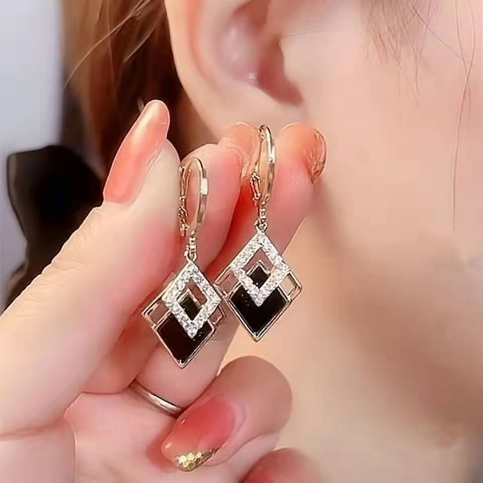 Golden Wheat Hoop Earrings For Birthday