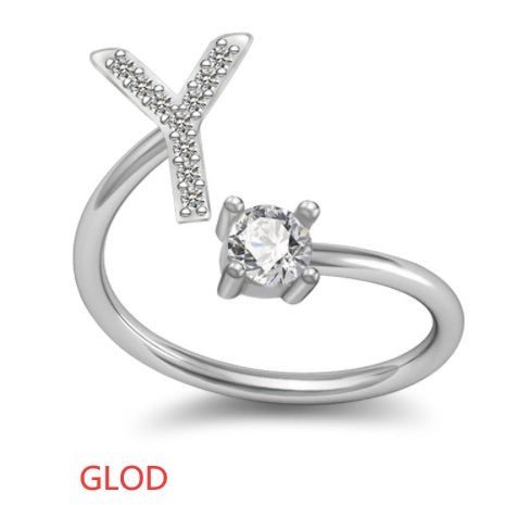Letter Rings Jewelry