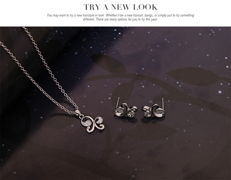 Butterfly Jewelry 3pc Set For Women
