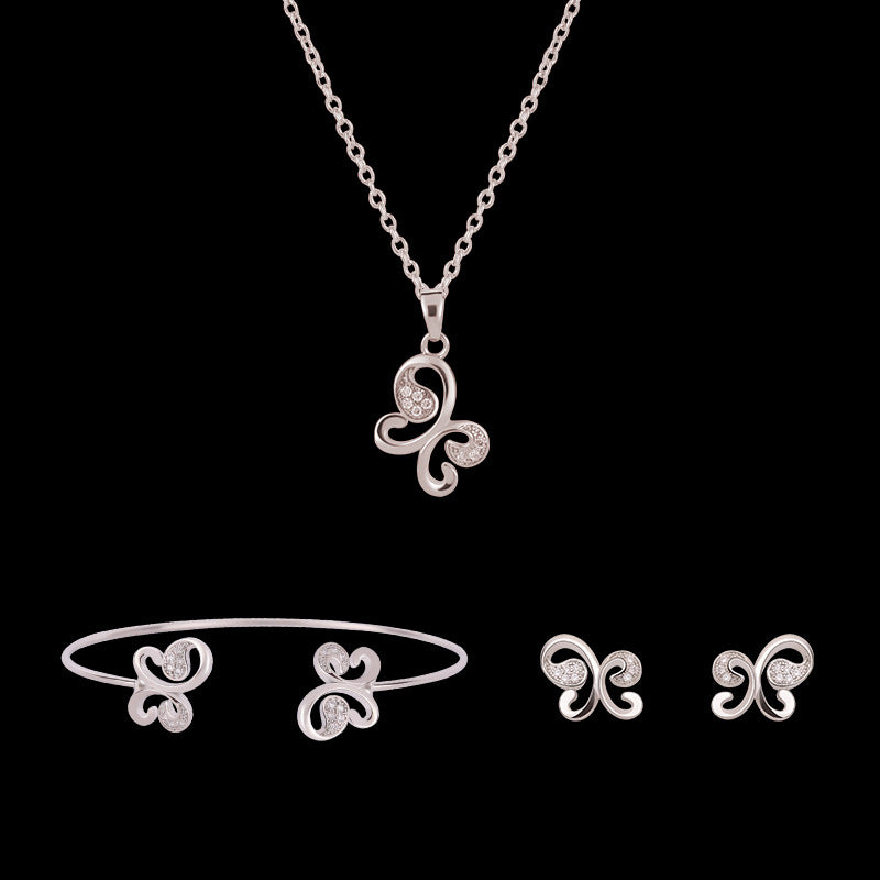 Butterfly Jewelry 3pc Set For Women