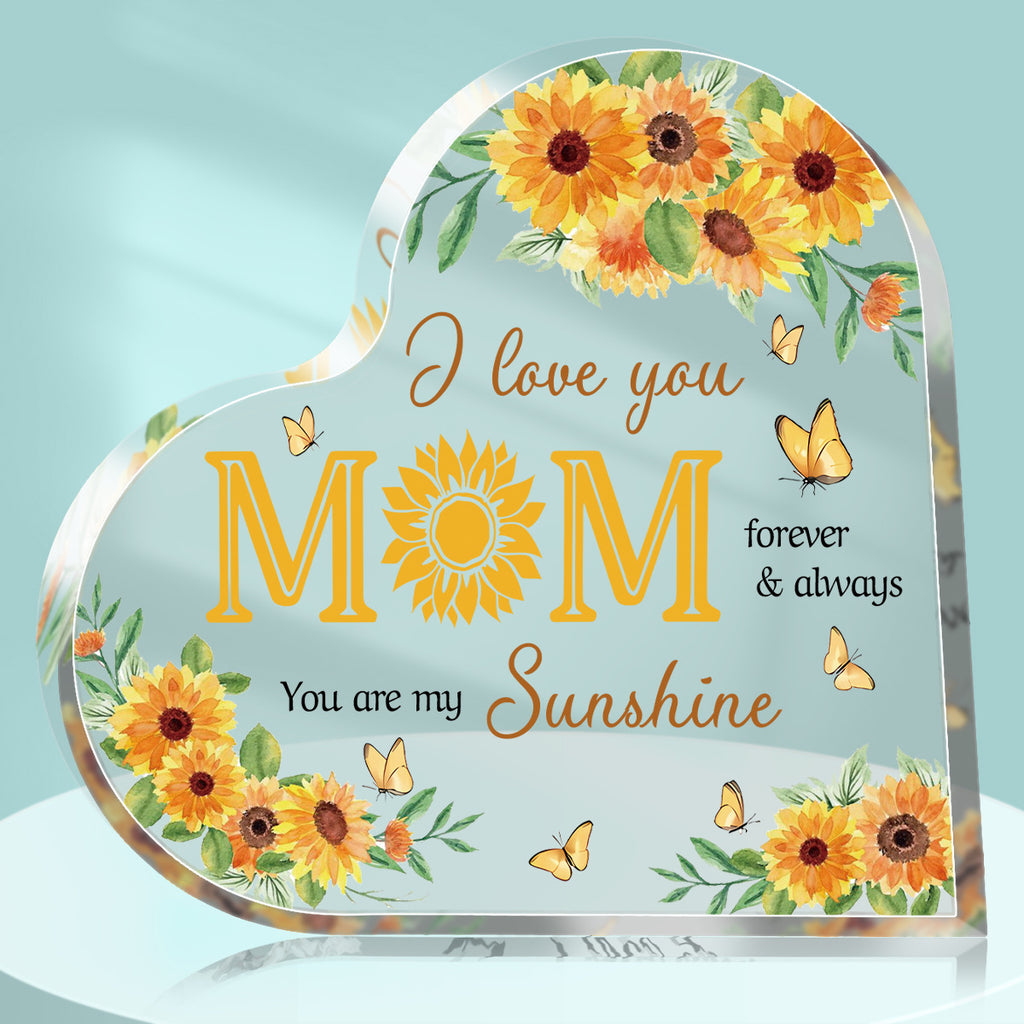 Acrylic Love Ornaments Transparent Decorations Mother's Day Gift